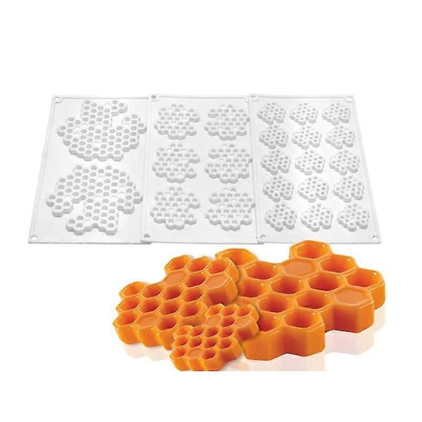 Honeycomb Form Silikoneform Honeycomb Chokoladeforme Dekoration Indsæt Net (E)