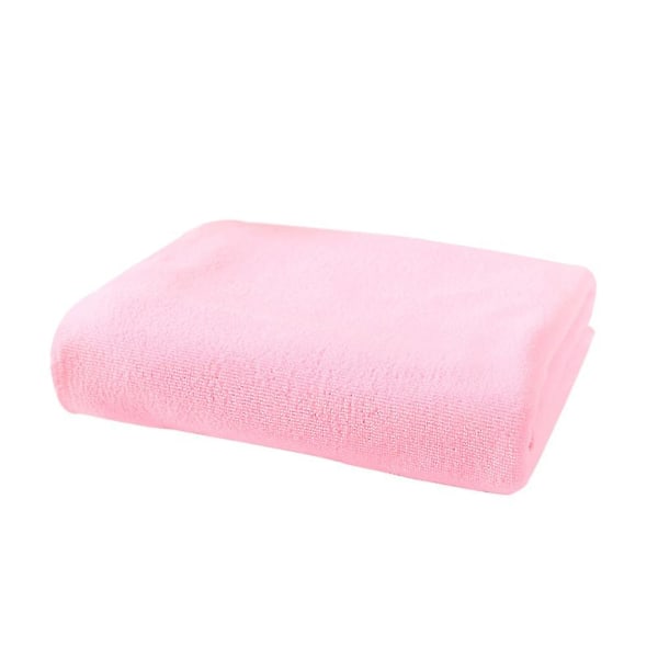 70x140cm Bløde Mikrofiber Håndklæder Store Hurtigtørrende Badehåndklæde Til Spa Strand Svømning Camping (Pink)