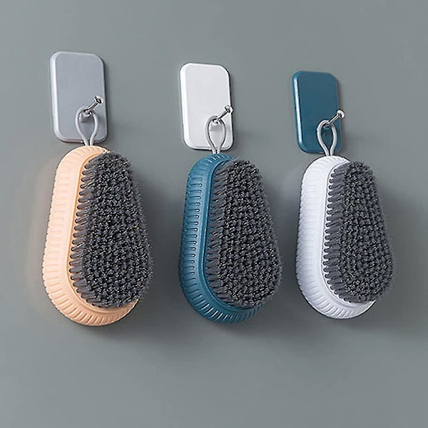 Makea Linen Brush 3-osainen värikäs käsinpuhdistusharja työkalusarja
