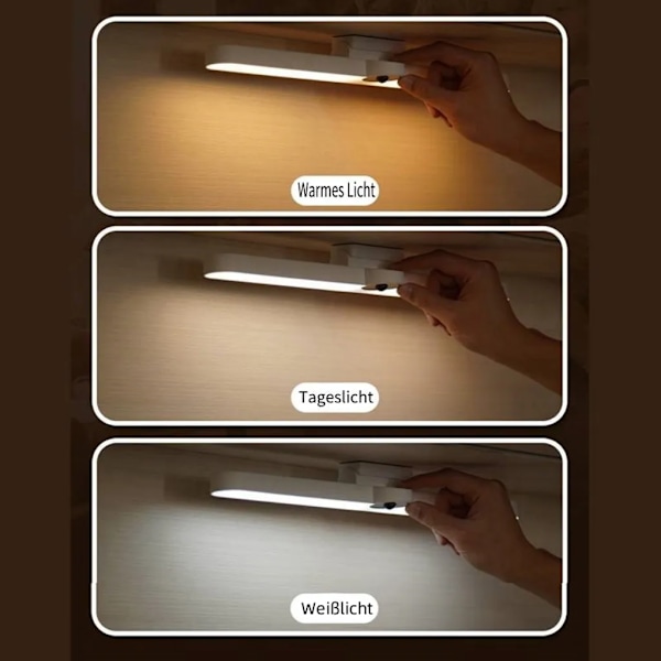 40 cm LED-underbelysning med rörelsesensor, dimbar USB-laddningsbar