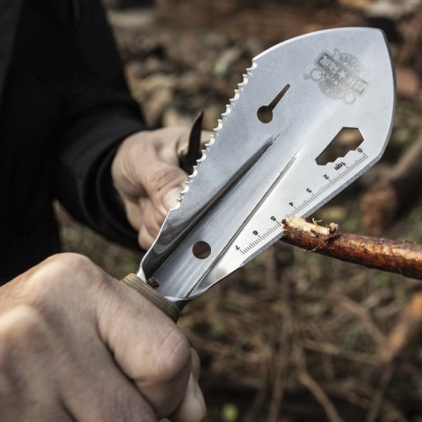 Bärbar trädgårdsspade i metall Svart