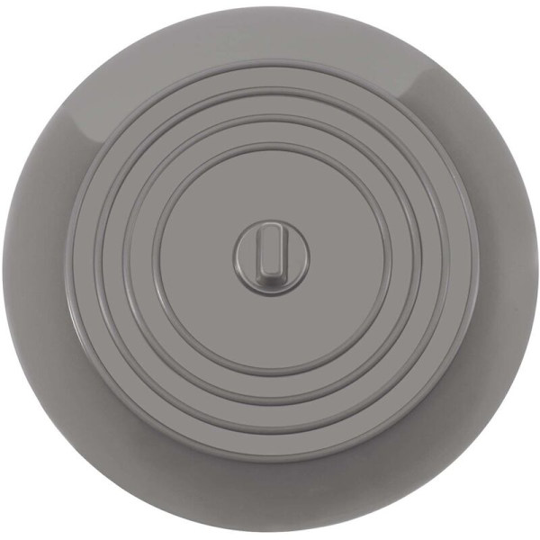 2-pack livsmedelsgodkänd FDA kökshandfat rund silikon diskbänkspropp vattenpropp silikon golvbrunn lock diameter 15cm grå