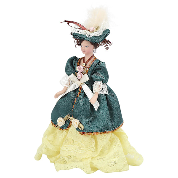 1/12 Dukkehus Victoriansk Dame Kvinder Miniature Porcelæn Dukker Dukkehus Dekoration