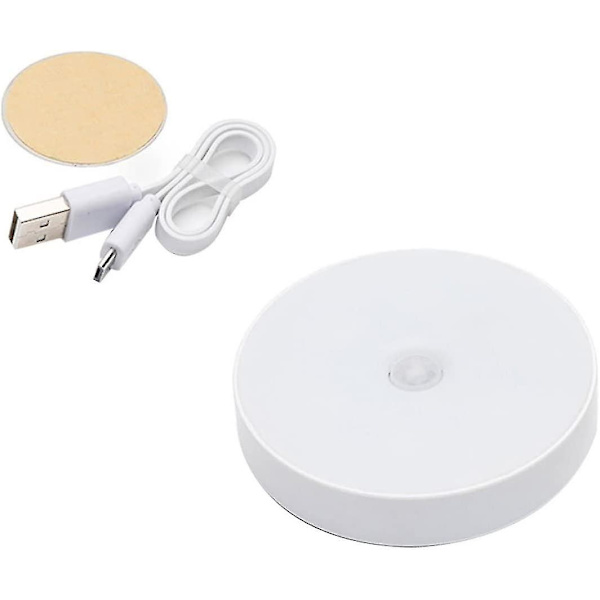 Led natlys bevægelsessensor 6 lys menneskekrop induktionsskab Usb genopladelig varm gave gave krop lys sensor