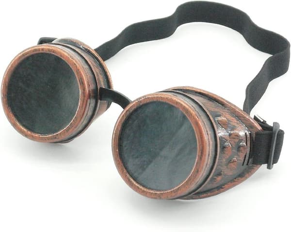 Goggles Steampunk Svetsning Gotisk Cosplay (Koppar)