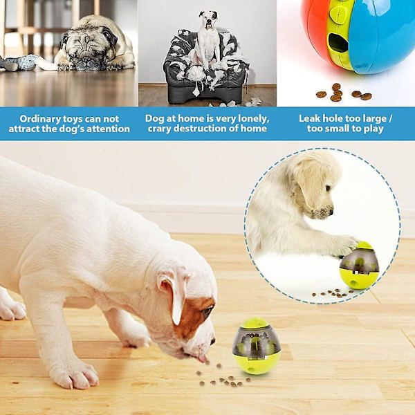 Hundgodisboll, Dispenser för hundar och katter, Matboll, Interaktivt leksak, Långsam ätande boll