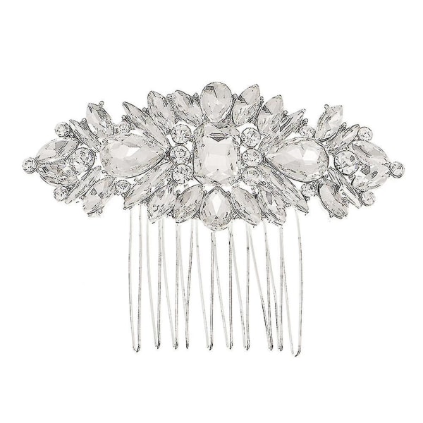 Hårkam Brud Legering Glass Rhinestone Hårtilbehør Frisyre Dekorasjon