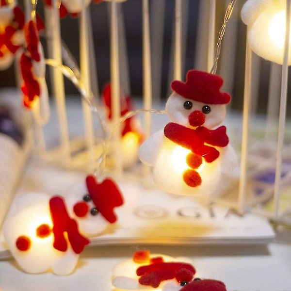 Julemand snemænd eventyr lampe lanterne værelse dekoration led modellering lampe fe lampe
