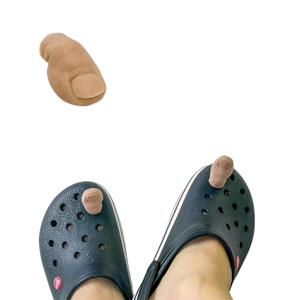 Sjove sko tæer charms Clog Decor,Crocs tilbehør unormalt formede tå sko Decor charms til Gag sjov gave,100% ny