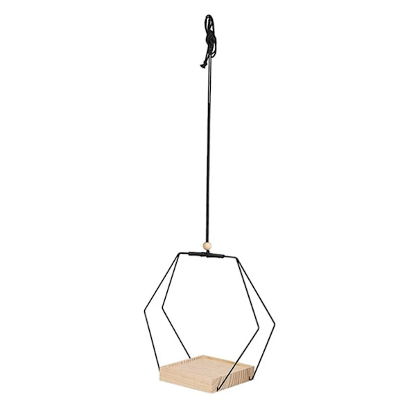 Hängande blomkruka, blomkrukhållare, krukhållare, hängande växtkruka, trädgårdskrukhållare, heminredning svart #2