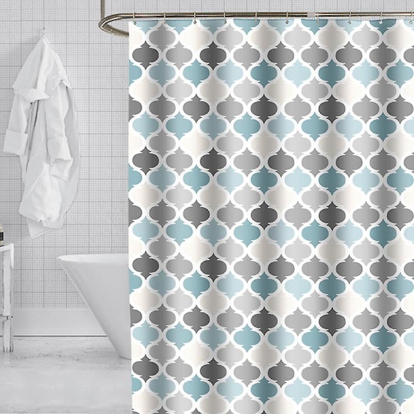 Farverig lanterne minimalistisk fortykket vandtæt bruseforhæng 180*200cm