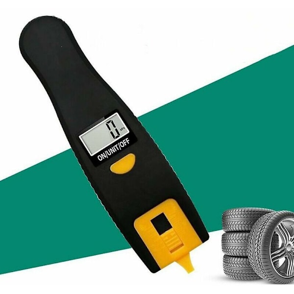 Digitalt däcktrycksmätare 2 i 1 slitdjupmätare med bakgrundsbelyst LCD-display bildäck slitdjupmätare