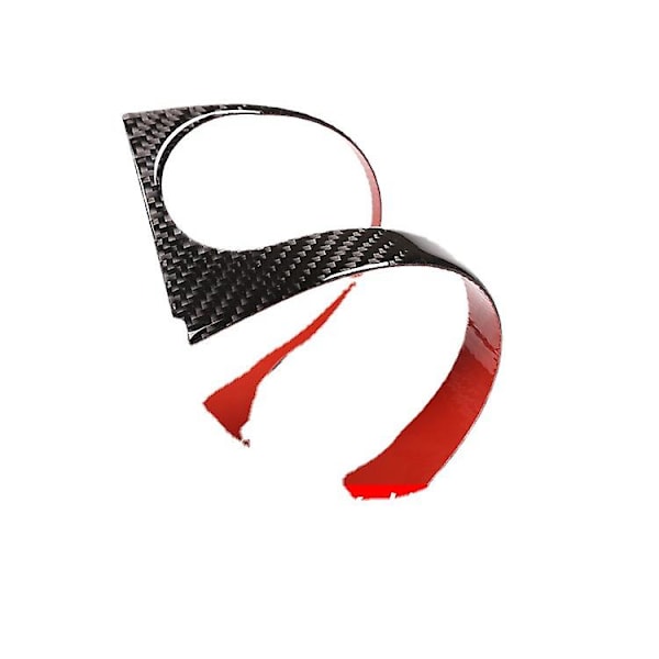 Midterkonsol Dash Opbevaringsbakke, Kulfiber Midterkonsol Aircondition Trim Cover Til (1stk, Sort)