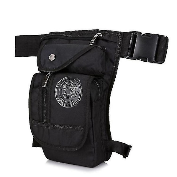 Vattentät nylon utomhus ridning midjeväska (svart)