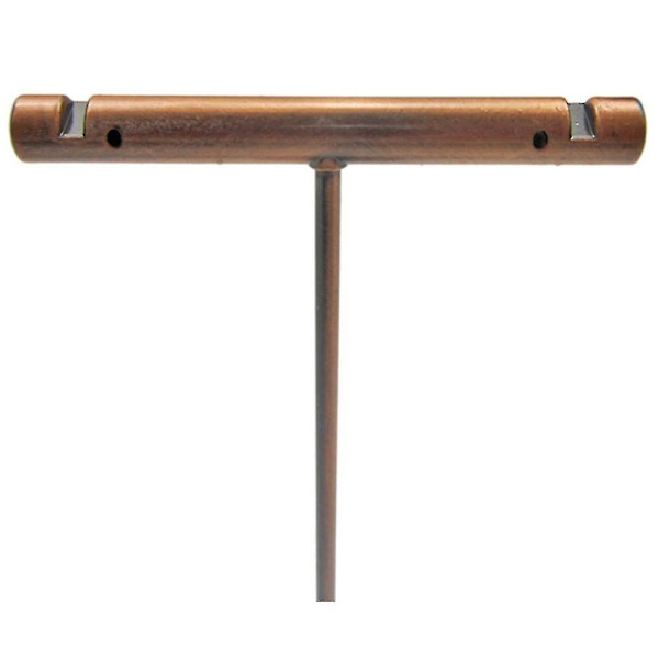 Bärbar örhänge smycken display rack metall stud halsband arrangör prydnad T-bar hängare skyltfönster