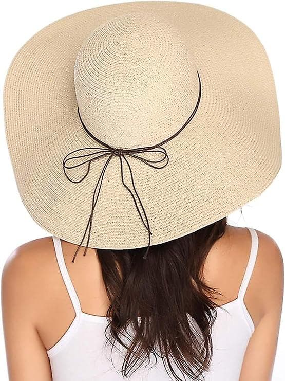 Kvindernes sommer solhat foldbar strand elegant afslappet bred