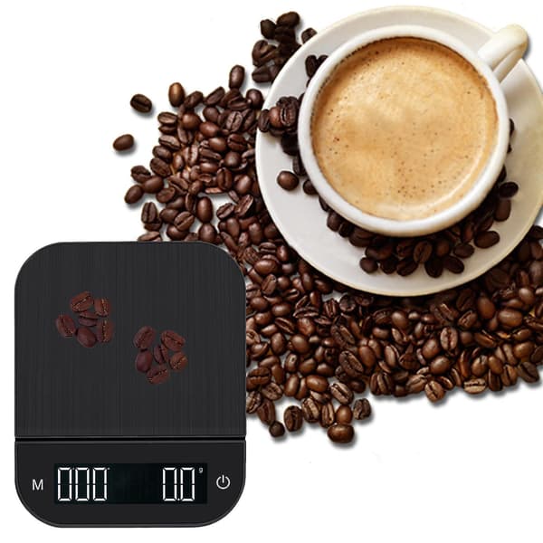Kaffevekt Multifunksjonell Elektronisk Espressovekt Digital Dryppvekt