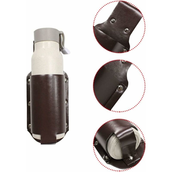 2-pack dryckesburk ölback, bärbar ölback, klassisk ölback, rymmer öl, burkar, dricksvatten, etc. (brun och svart)