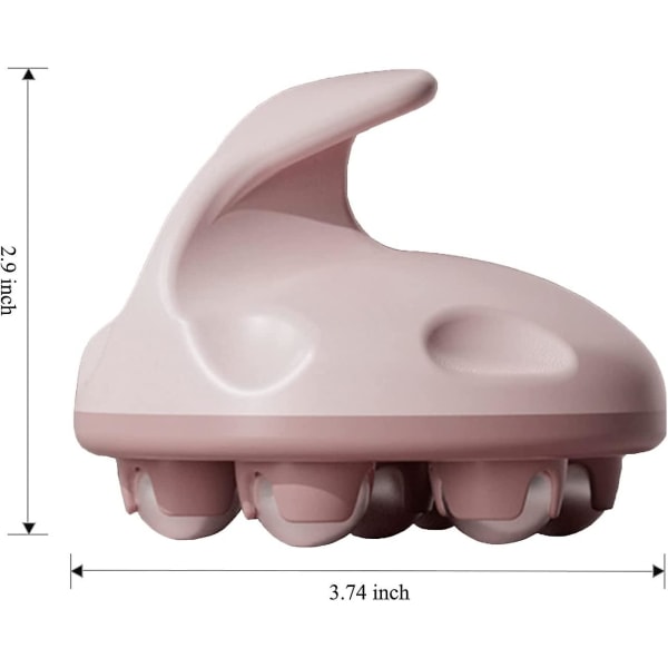 Handhållen massageapparat, helkroppsmassageverktyg med rullbollsmassage manuell 360-graders-rulle
