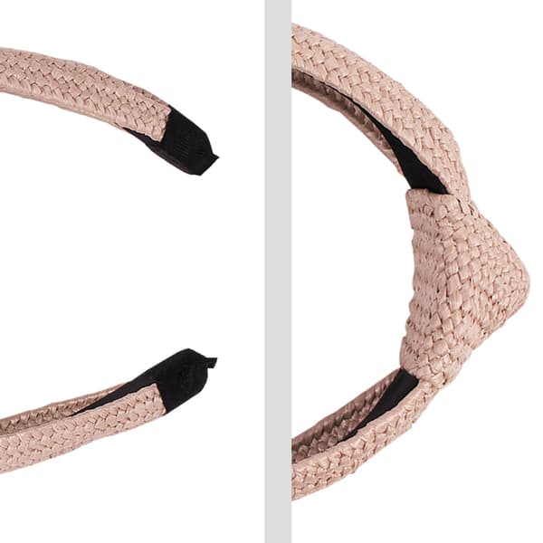 Huvudband damhår Rosa