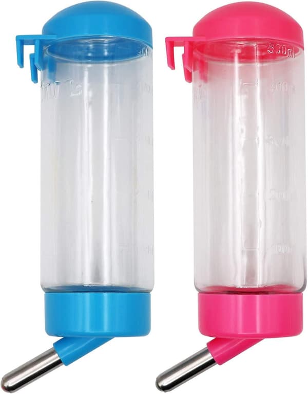 2 kpl 400 ml automaattinen hamsteripullo, muovinen kääpiökani pullo hamsteripullo vedenpitävä