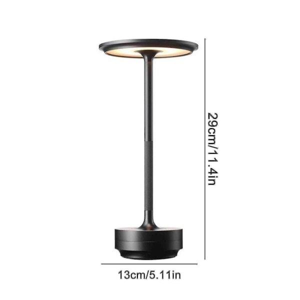 Sladdlös bordslampa dimbar vattentät metall USB-laddningsbar bordslampa - 1 st hög kvalitet d~（Guld）