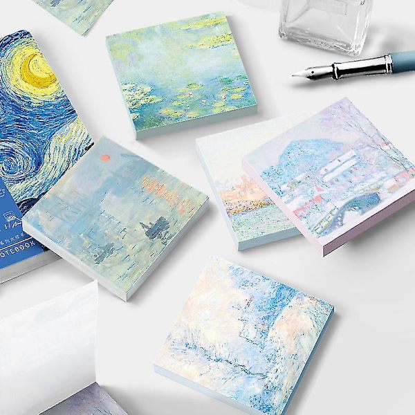 Van Gogh kontorsmaterial | Skolmaterial anteckningsblock | Brevpapper Van Gogh Dagbok - Memo -（8）