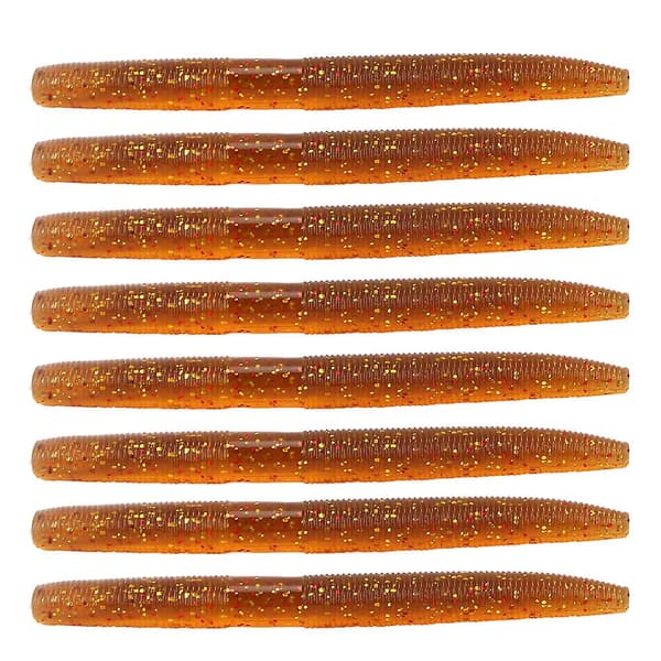 8 stk. AR24 10 cm/6,5 g blød orm fiskefoder kunstig naturtro simulerings lokke tilbehør #3
