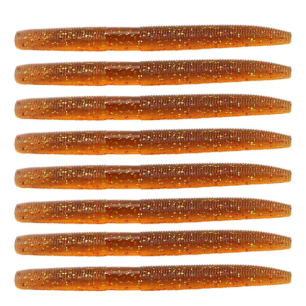 8PCS AR24 10cm/6.5g Myk Mark Soft Worm Fisking Agnet Kunstlivaktig Simulering Lokke Tilbehør #3