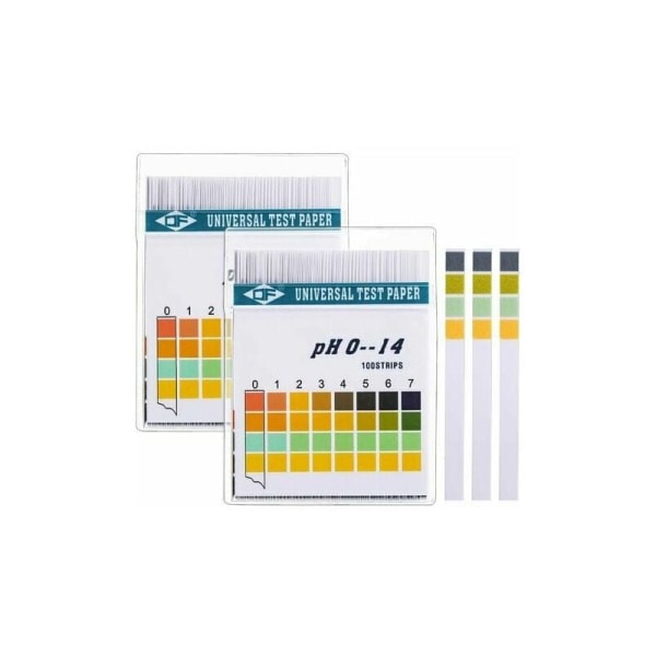 Universal pH-teststickor, komplett utbud av pH-mätare, 0-14 PH och kroppens egna alkaliska sura pH, 2 lådor, 200 remsor totalt