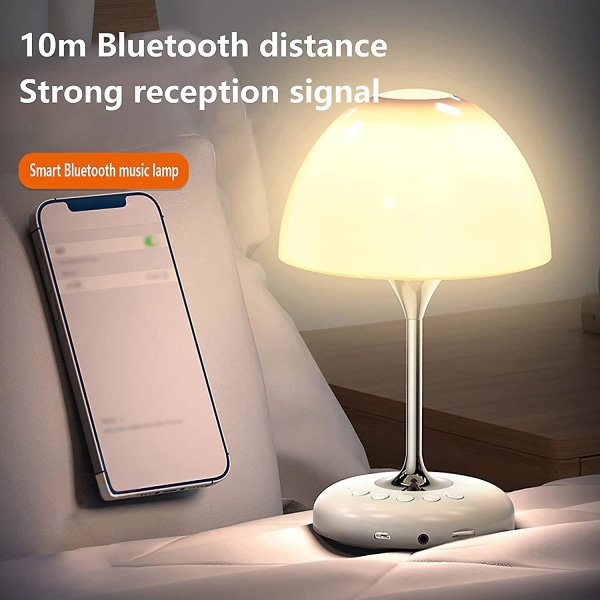 Älykäs langaton Bluetooth Creative pöytälamppuääni 3d-tilaäänitehoste 6-väriset pehmeät värivalot
