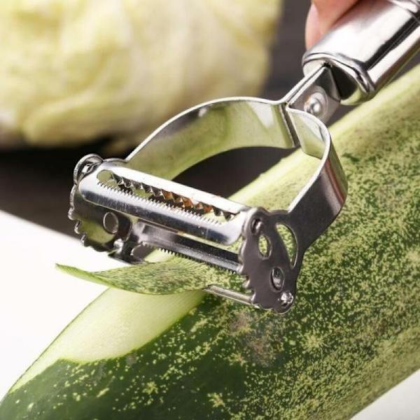 Rostfritt stål rivjärn Julienne Sch??ler grönsaker frukt Sch??ler dubbel skivare