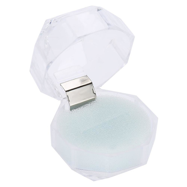 10 st Akryl Örhänge Ring Presentförvaringsdisplay Box Smyckesorganisatör Väska Behållare Vit