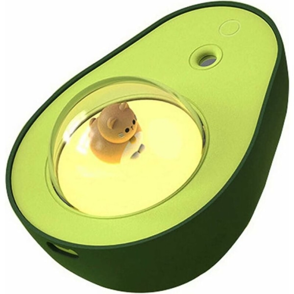 Avocado Mini Spray Luftfuktare USB Uppladdningsbar Nattlampa - Avokado