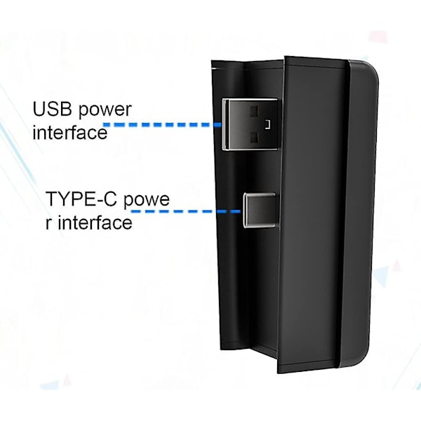 Adapter Typ C Expansionsladdare 5 Port Usb Hub Dataöverföring Kompatibel För Ps5 (1st, Svart)
