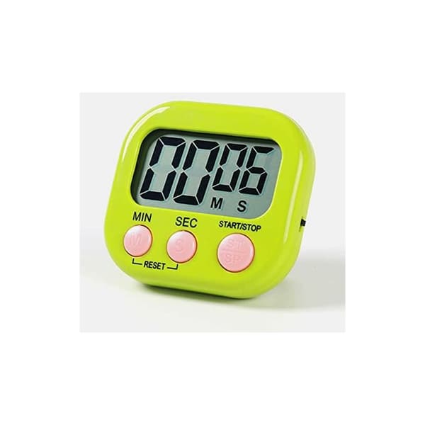 Magnetisk kökstimer, matlagningstimer, studietimer, högljudd alarmklocka och nedräkningstimer med LCD-display
