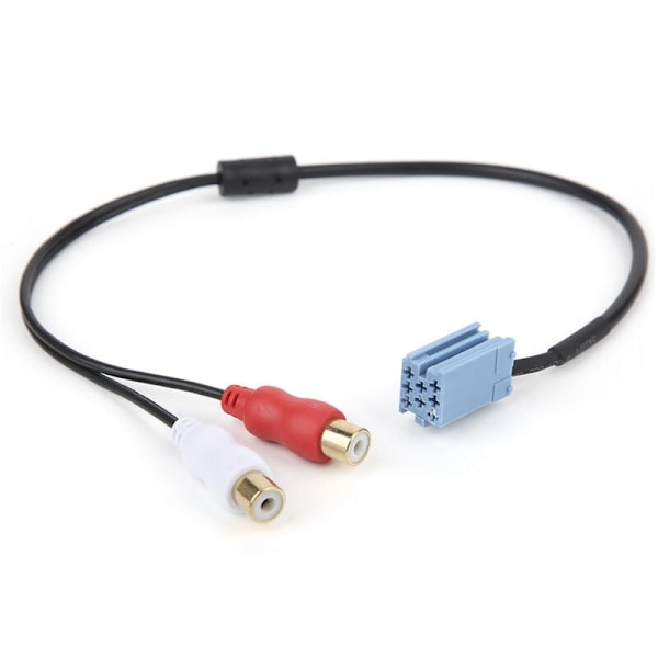 8-stifts Mini ISO RCA-kabeladapter för Bla Punkt Compact Disc Changer Bilstereo Line