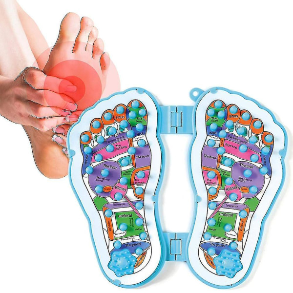 Fodmassagemåtte Akupunkturpunkt Relax Toe Pressure Massager Therapy