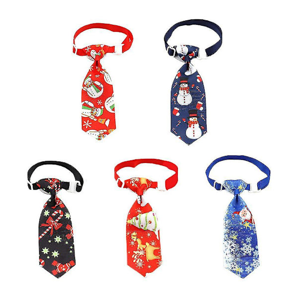 5 st jul katt slipsar husdjur halsband husdjur kläder tillbehör blandade färger