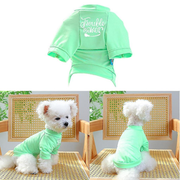 Bløde og søde T-shirts til kæledyrshunde, forårssommer kostume til små hunde