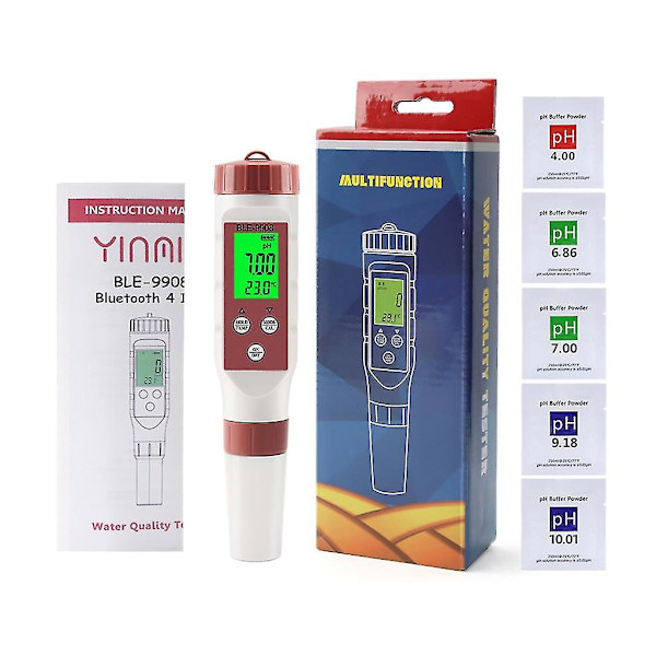 Bærbar digital vandkvalitetstester pen meter Ez-9908 akvarium saltvandstanke