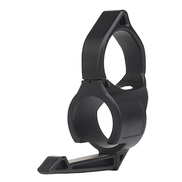 Durble lommelygte ring med lommeklips udskiftning kompakt lommelygteholder (sort)