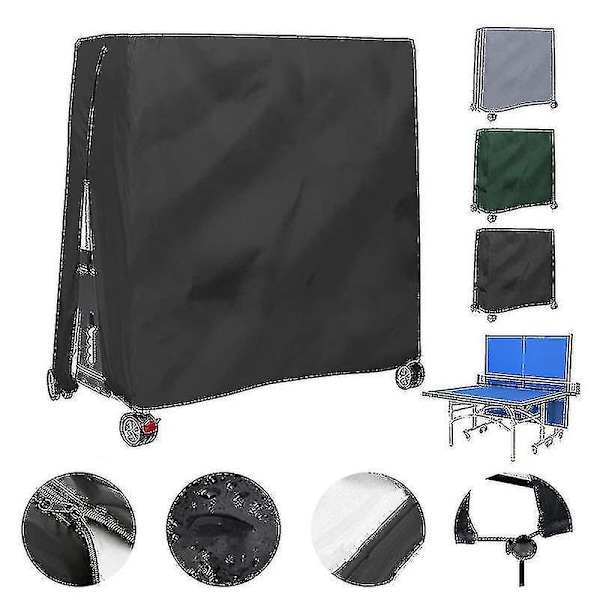 Utendørs vanntett og støvtett bordtennisborddeksel Bordtennisborddeksel 165x70x185cm Grønn