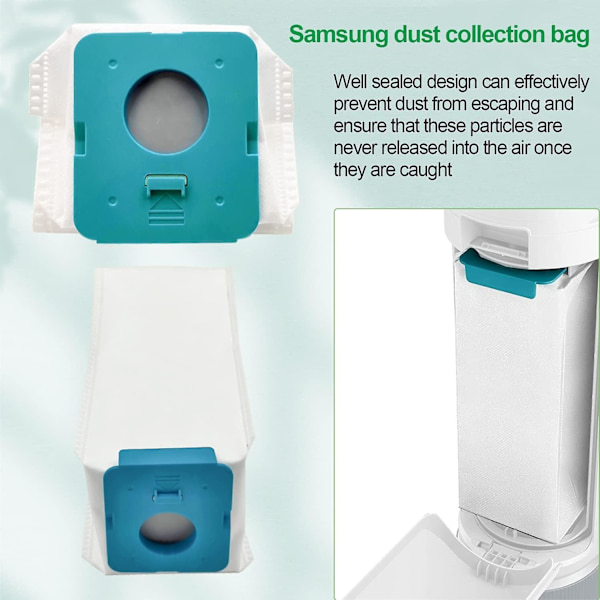 Rengöringsstationens dammsugarpåse för Samsung Bespoke Vs20a95923w, dammsugarpåsar, dammsugartillbehör