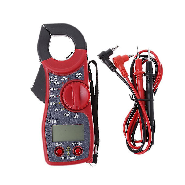 Lcd Digital Voltmeter Amperemåler Ohmmeter Multimeter Volt Ac Til Dc Tester Klemme Mig