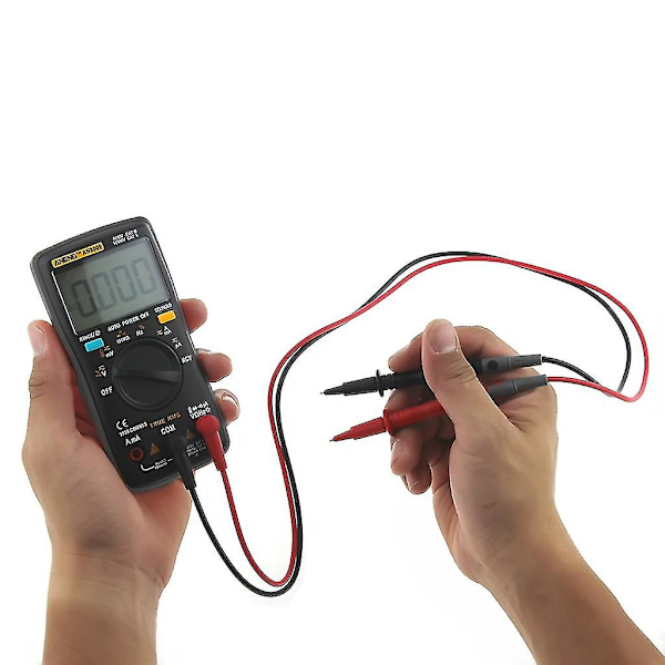 An8009 True-rms Auto Range Digital Multimeter Ncv Ohmmeter Spænding Ammeter Sort