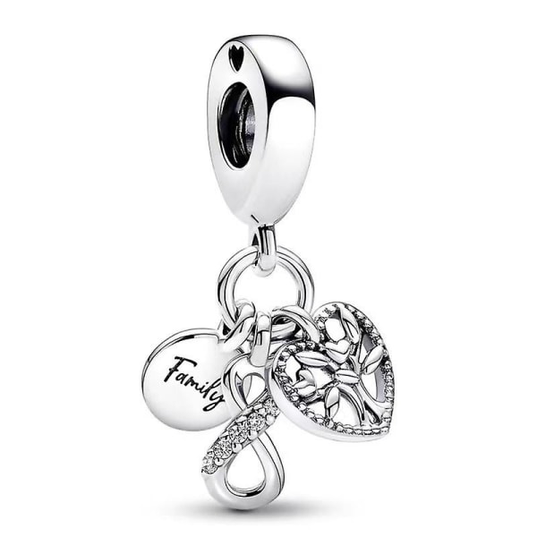 love925 Sterling Silver Women Charms Beads Charm Girl Pendant Charm Kompatibel med Europeiska Armband Halsband Gåvor