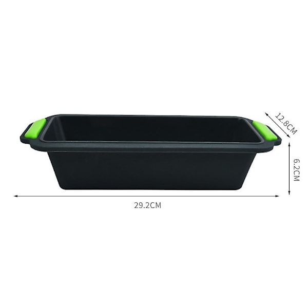 Rektangulär kakform, Non-Stick Silikon Bakset - 29,2 x 12,8 x 6,2 cm