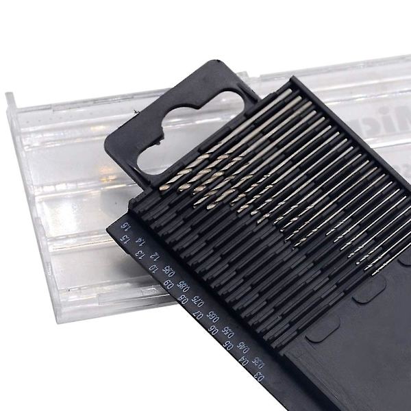 20-delad HSS Mini Micro Borrset, 0,3-1,6 mm Skaft Vridborr Precisionsborr DIY-kit