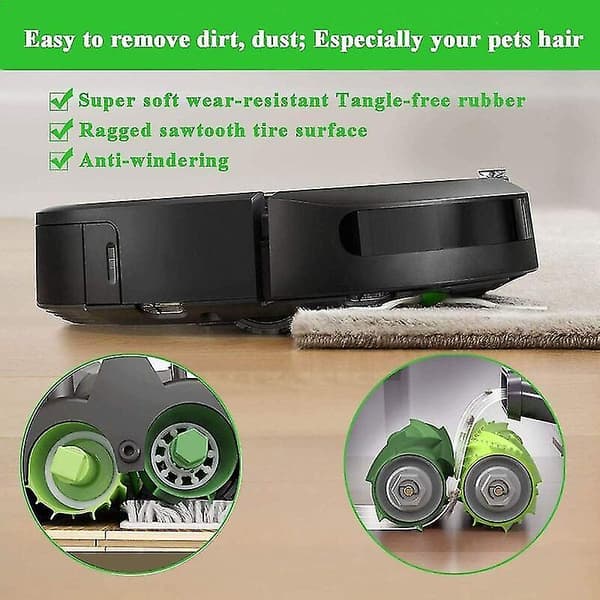 Tilbehørssæt til iRobot Roomba I7 I7+ I7 Plus og E5 E6 E7 serie støvsugere - 14 dele